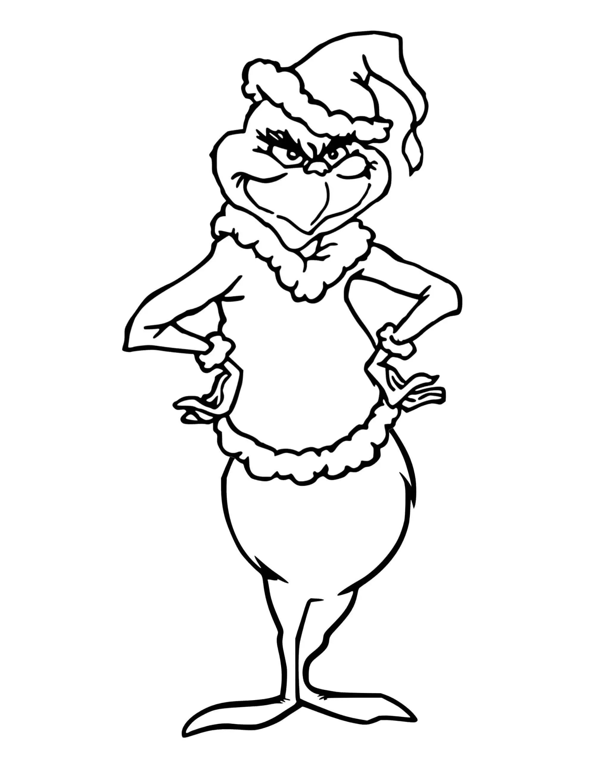 free printable grinch template