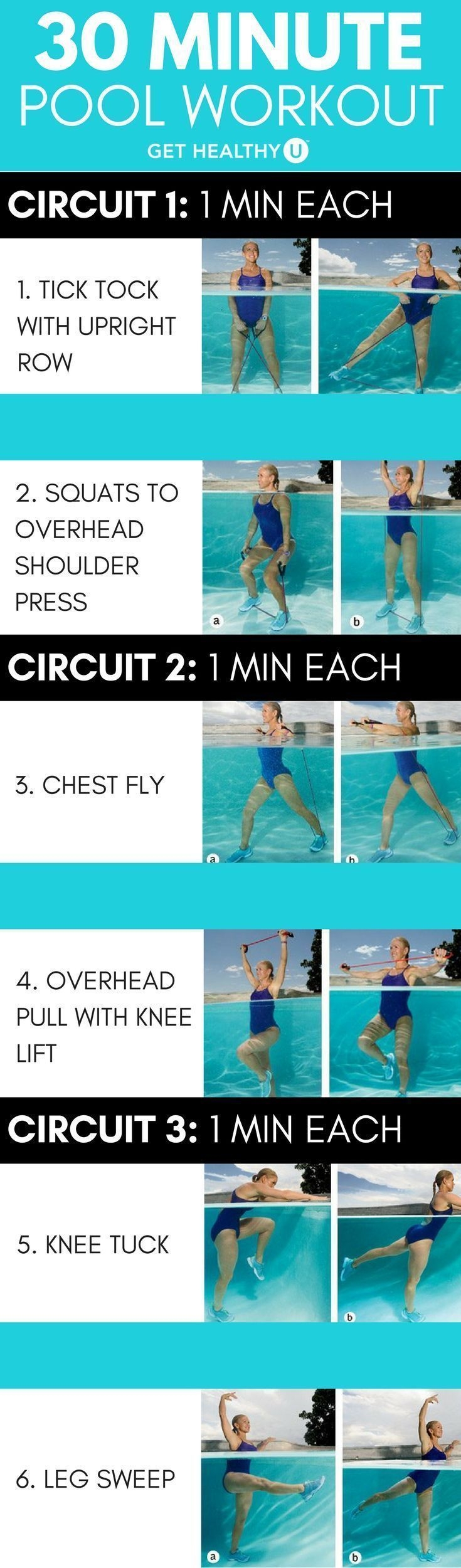 45 Minute Water Aerobics Routines Printable