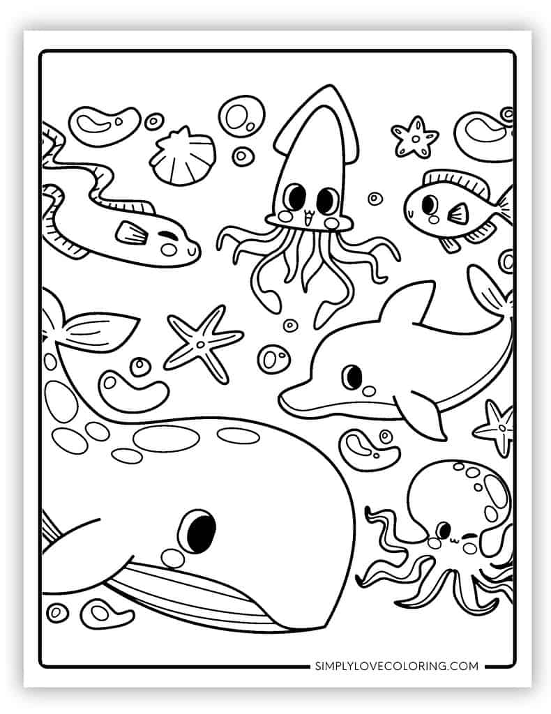 sea life coloring pages