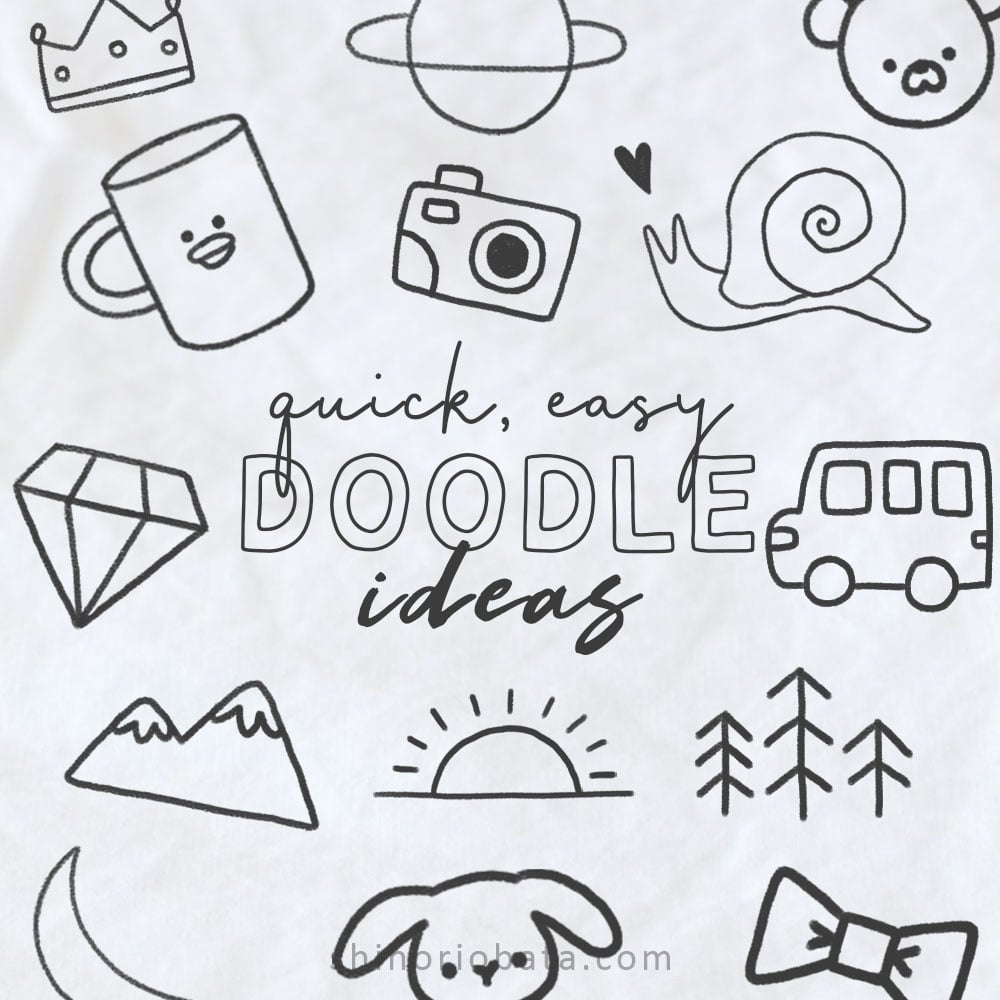 45 Small Quick Doodles To Draw When Bored
