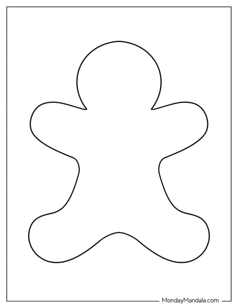 48 Gingerbread Man Templates Free PDF Printables 