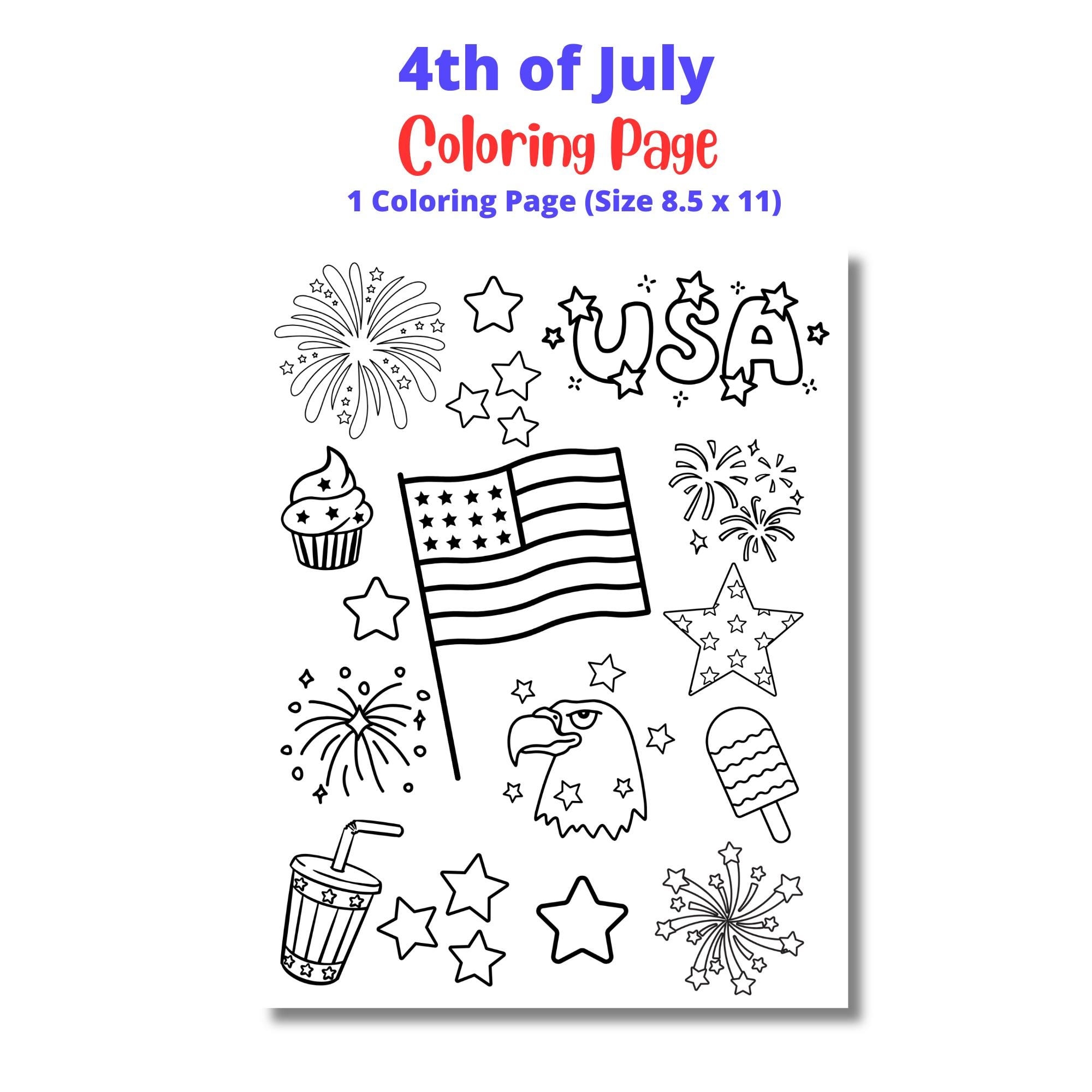 4 of july coloring pages