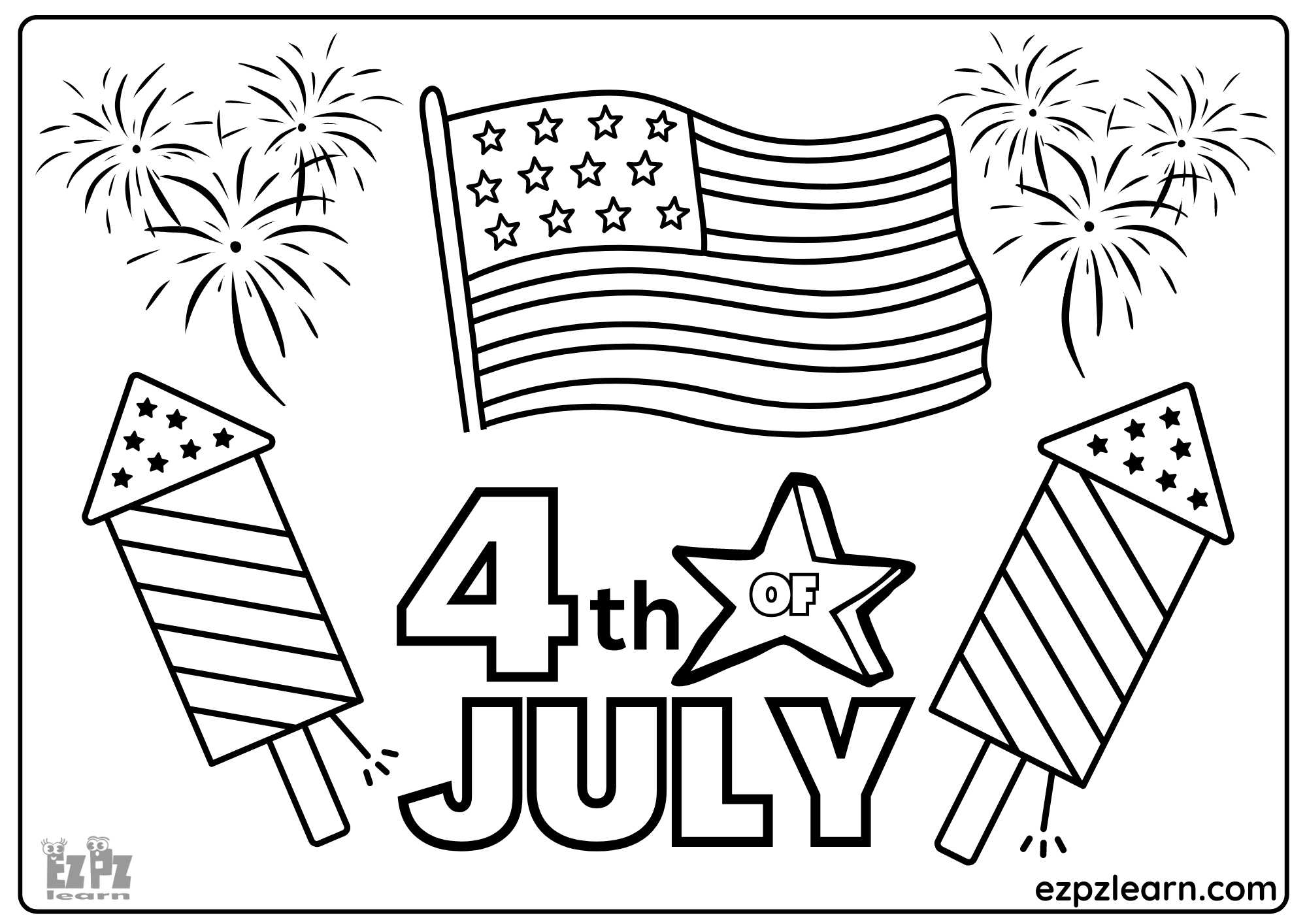 fourth of july coloring pages printable