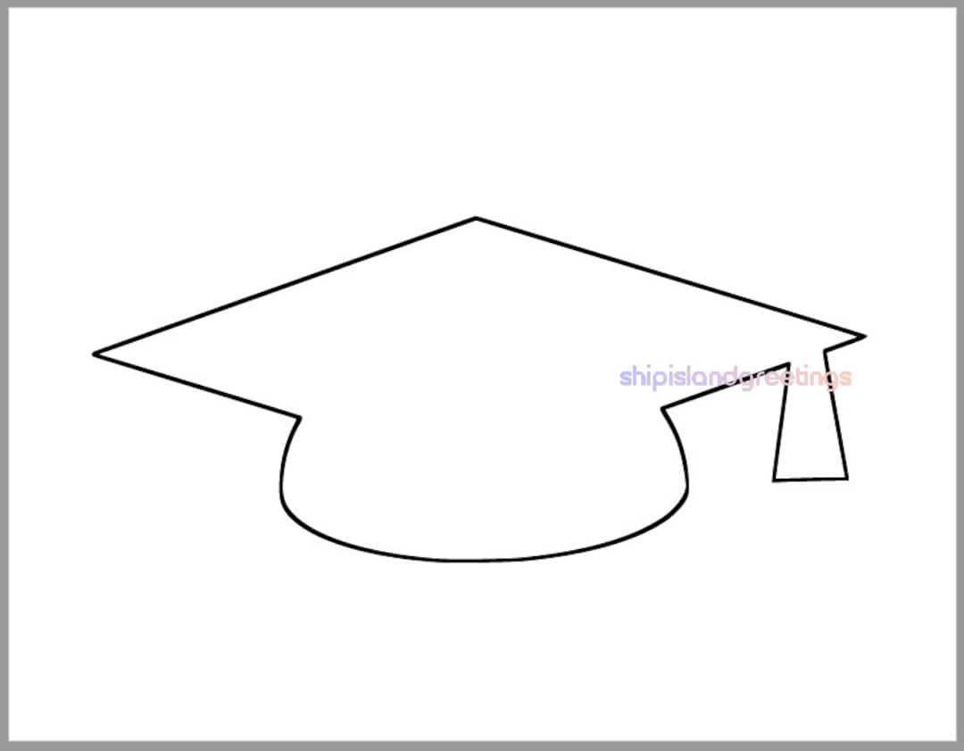4x9 Inch Graduation Cap Template large Printable Grad Cap graduation diy Crafts large Graduate Template big Brother sister graduation Party Etsy Denmark