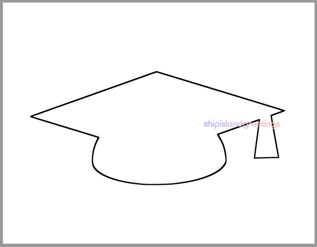 4x9 Inch Graduation Cap Template large Printable Grad Cap graduation diy Crafts large Graduate Template big Brother sister graduation Party Etsy Denmark