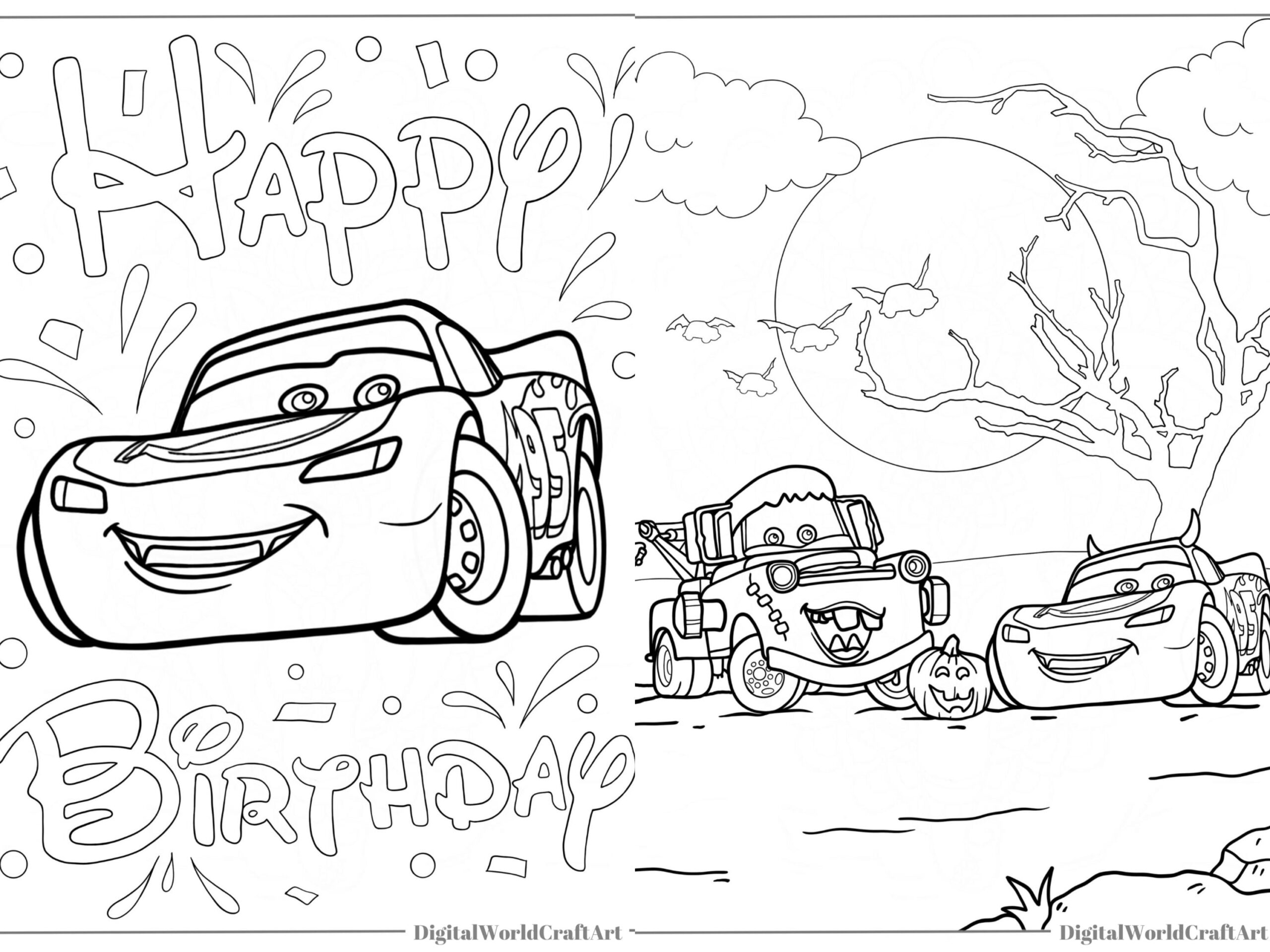 cars coloring sheets printable