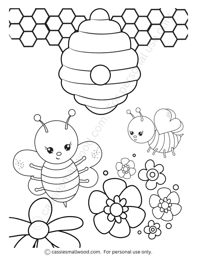 beehive template printable