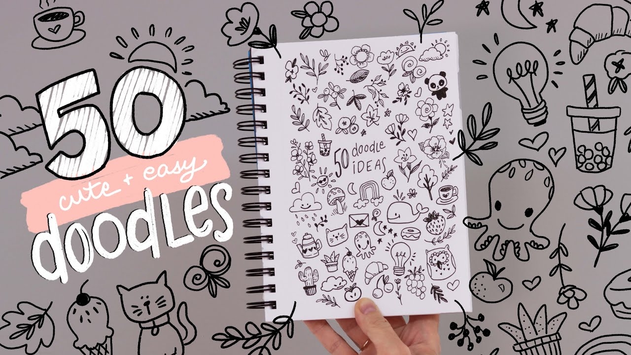 50 Cute Doodle Ideas For When You re Bored At School Easy Beginner Doodles YouTube