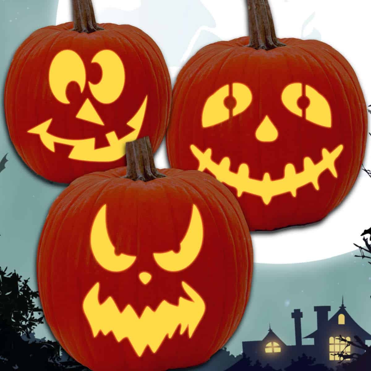printable pumpkin faces templates