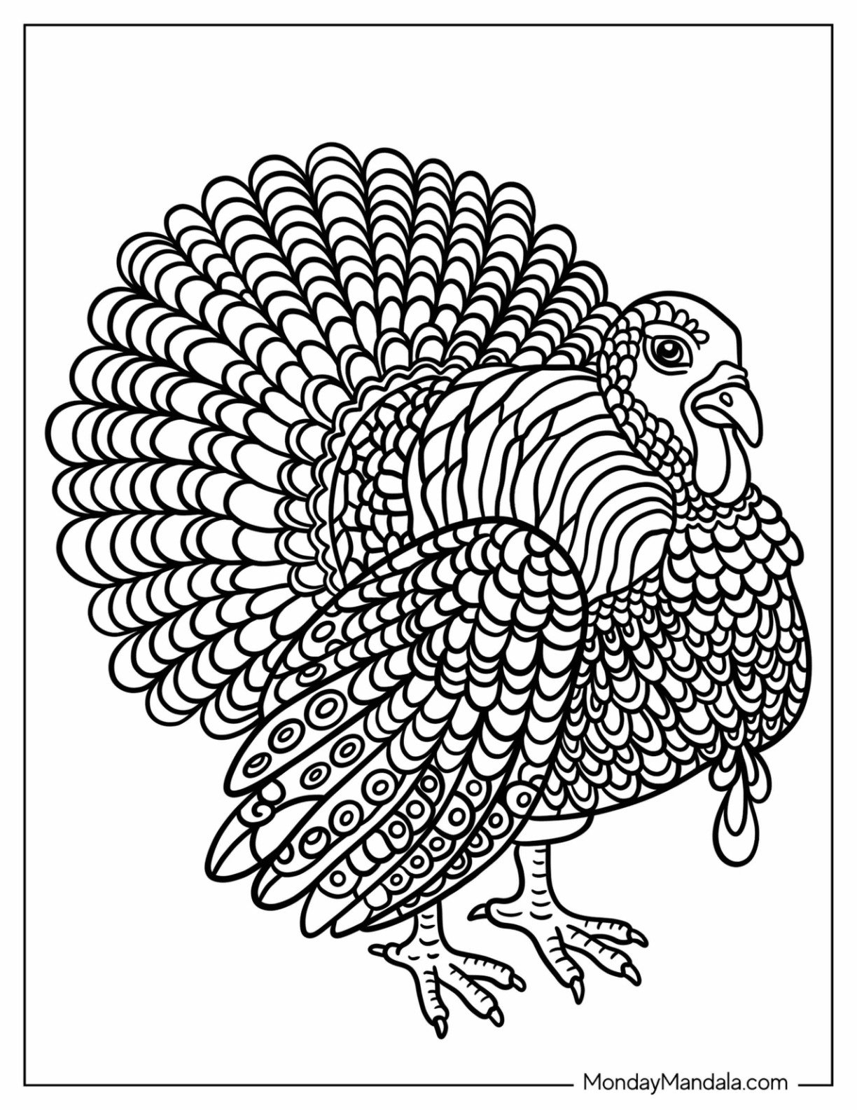52 Turkey Coloring Pages Free PDF Printables 