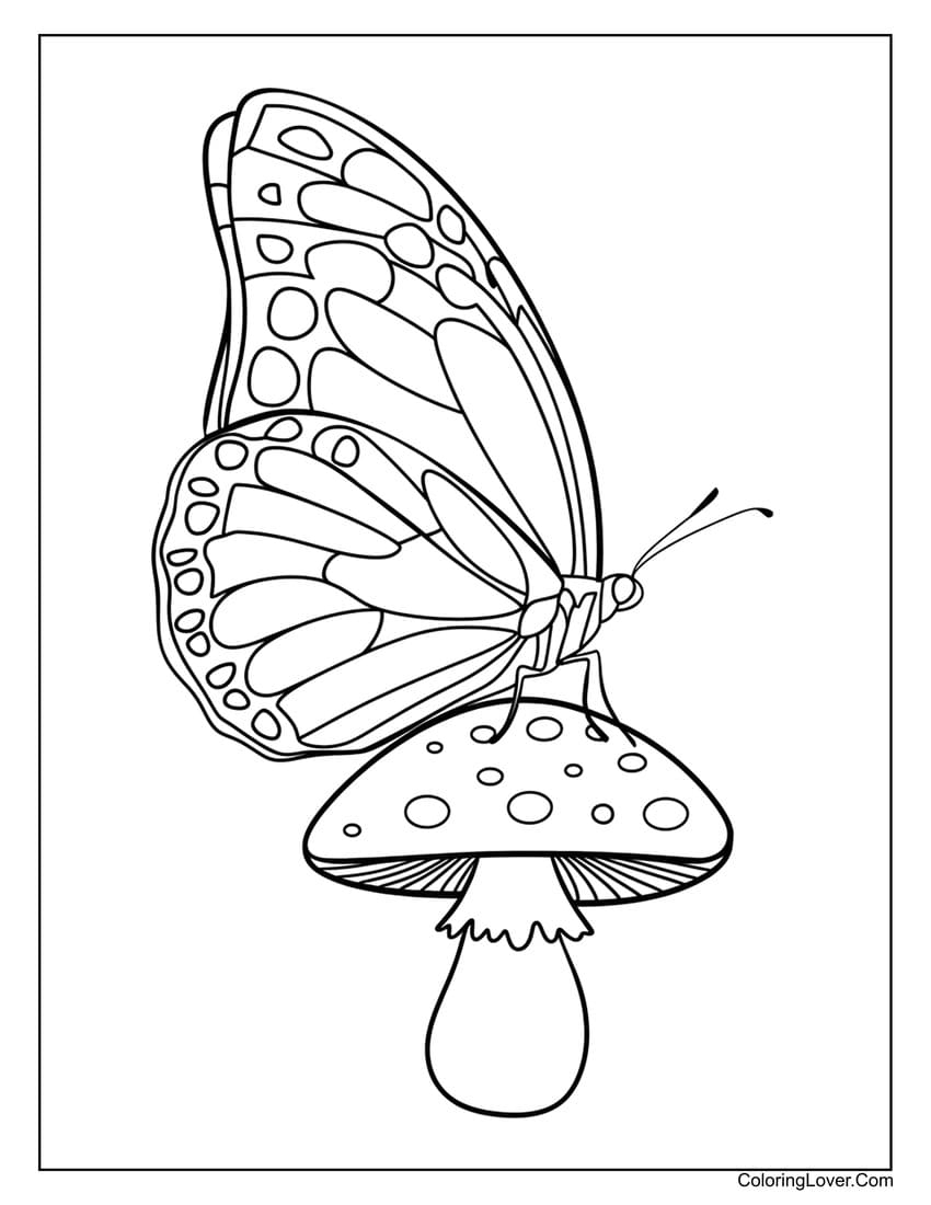 butterfly coloring pages printable pdf