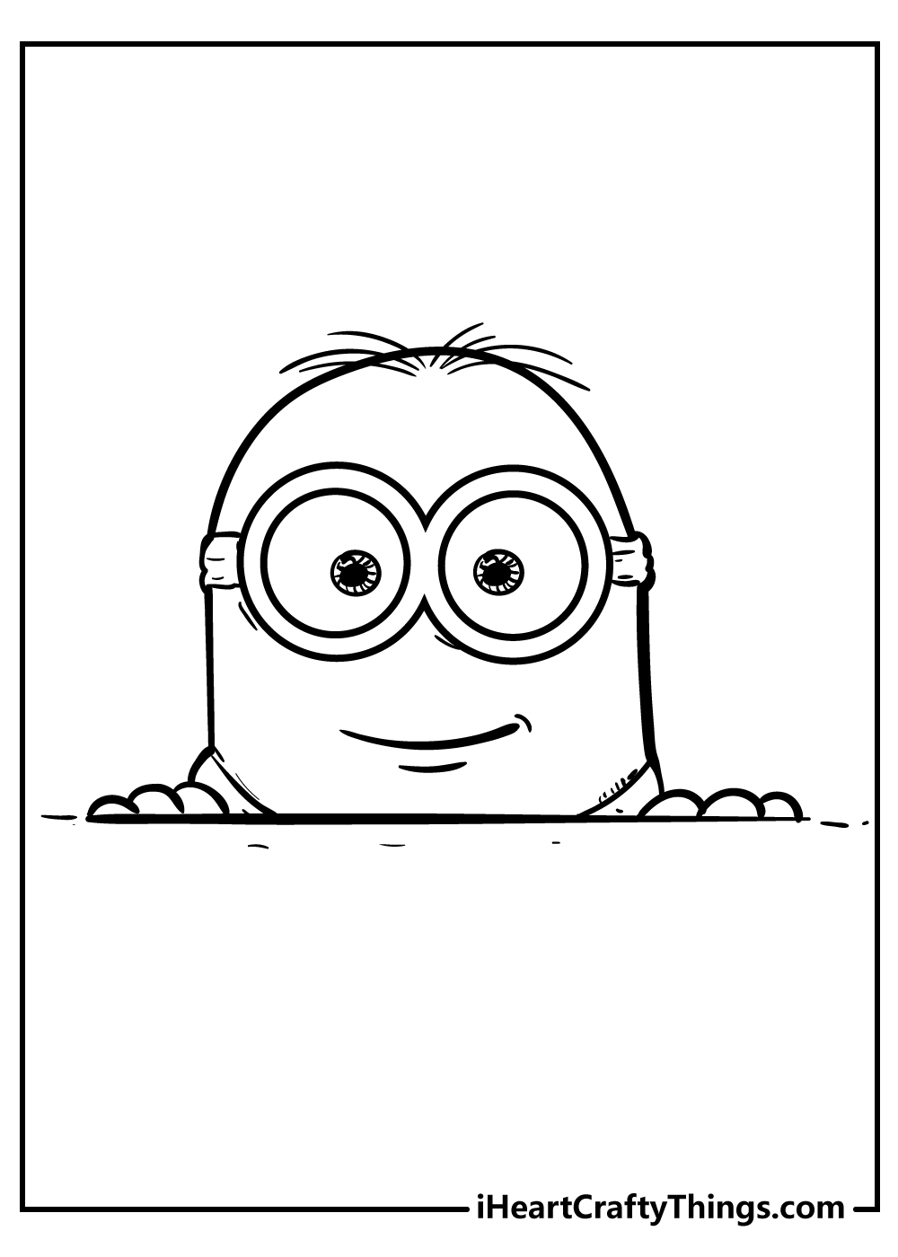 minion template printable