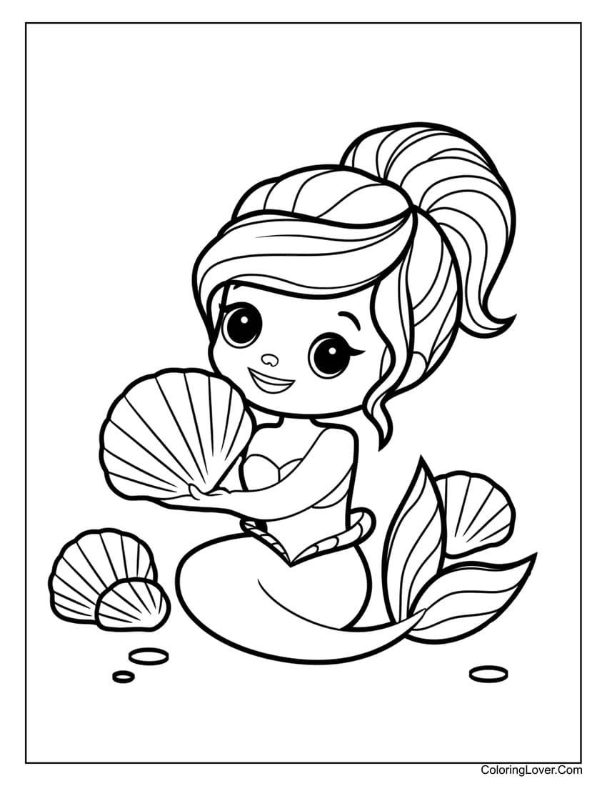 printable mermaid coloring pages