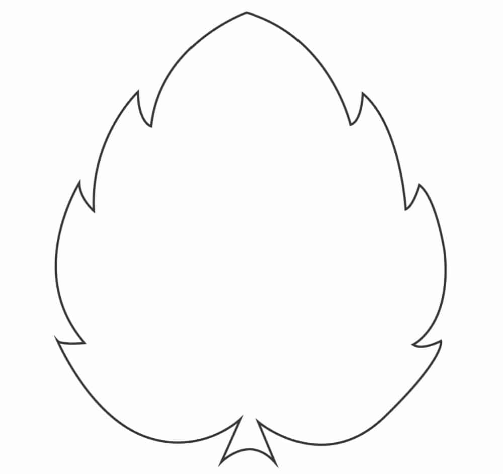 leaves printable template