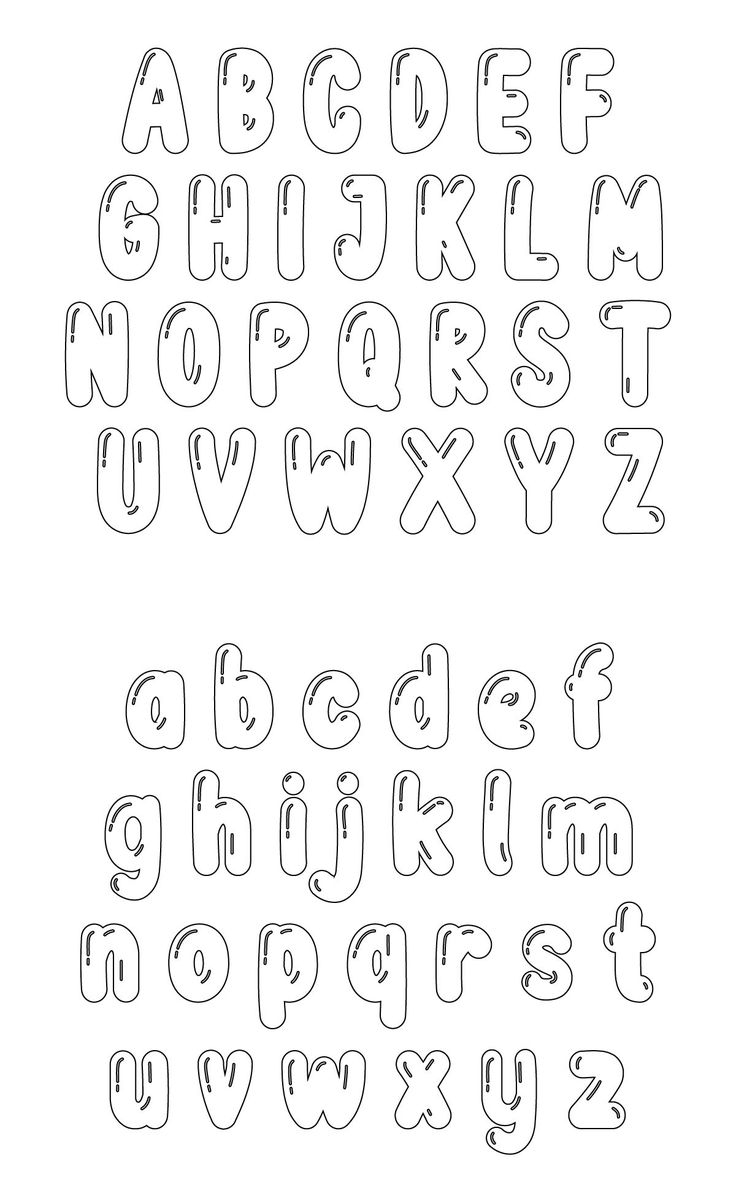 free printable bubble letters pdf