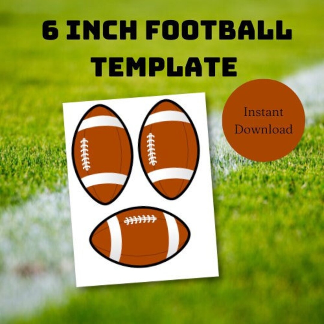 printable football template