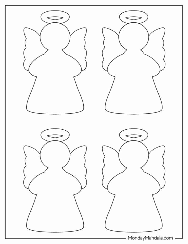 60 Angel Templates Free PDF Printables 