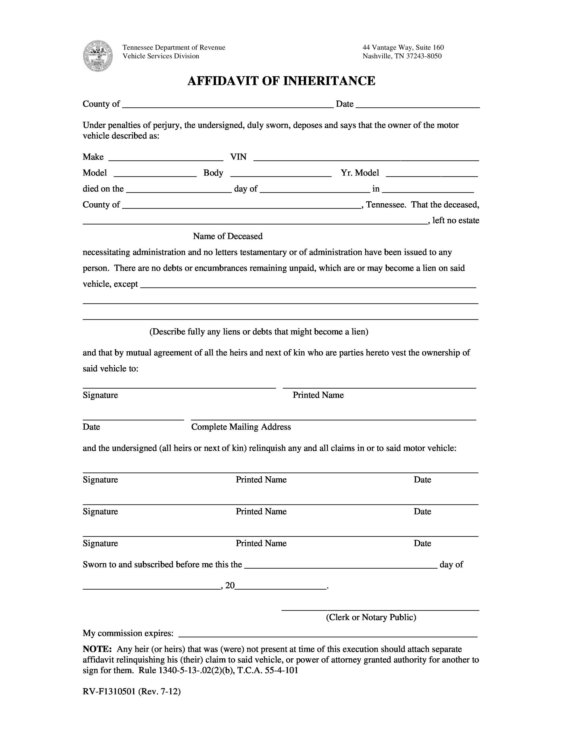 60 Free Affidavit Templates Forms Word PDF TemplateLab