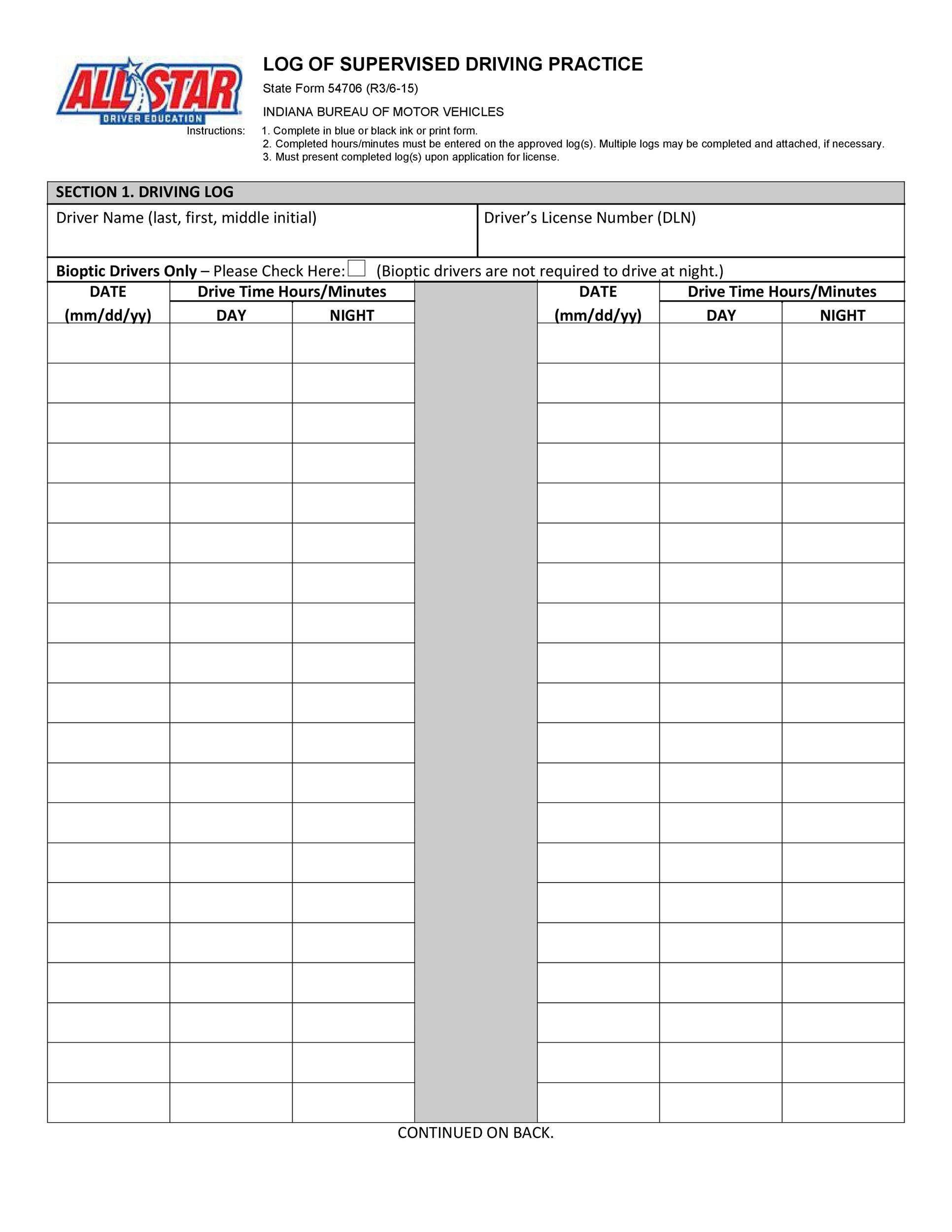 61 Printable Driver s Daily Log Books Templates Examples 