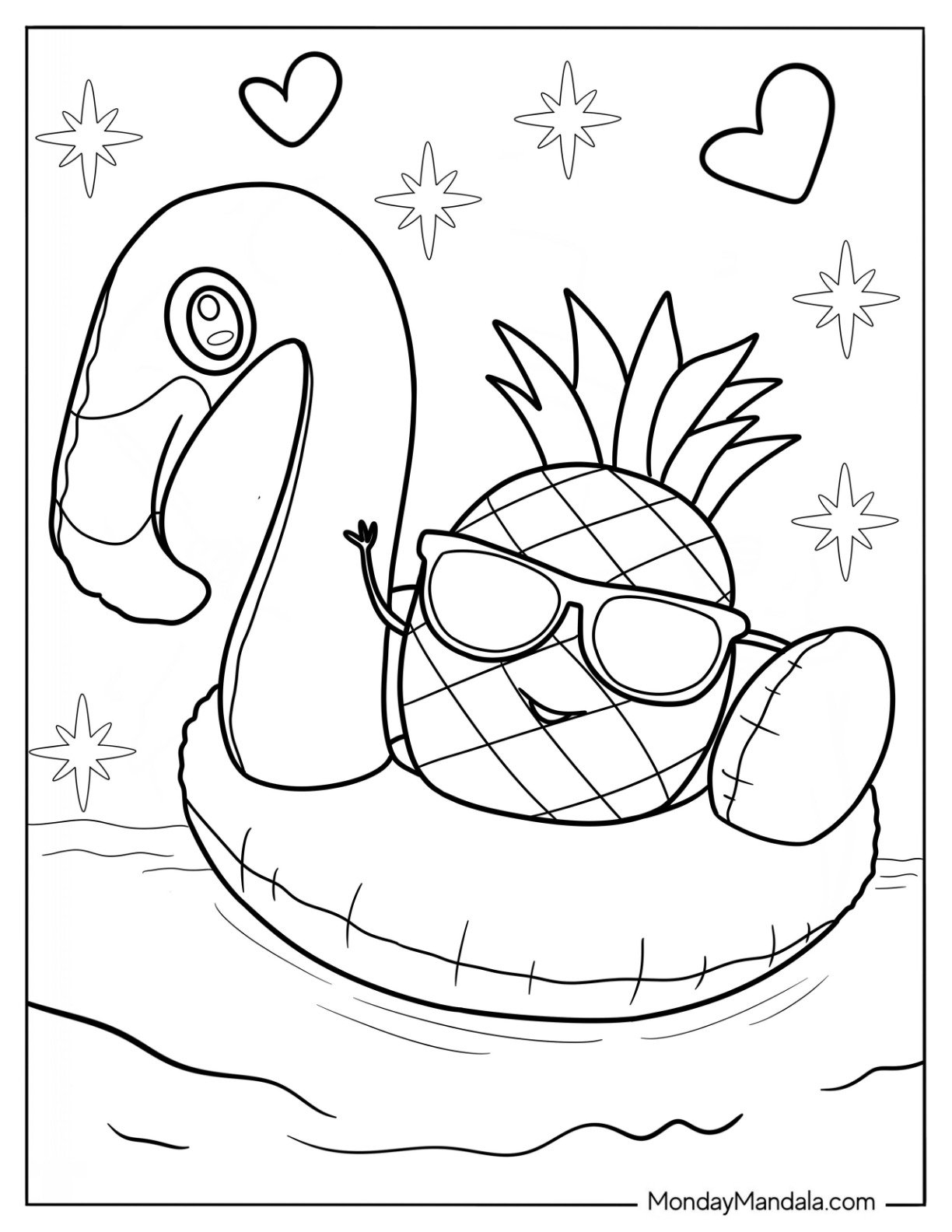 summer coloring pages free printable