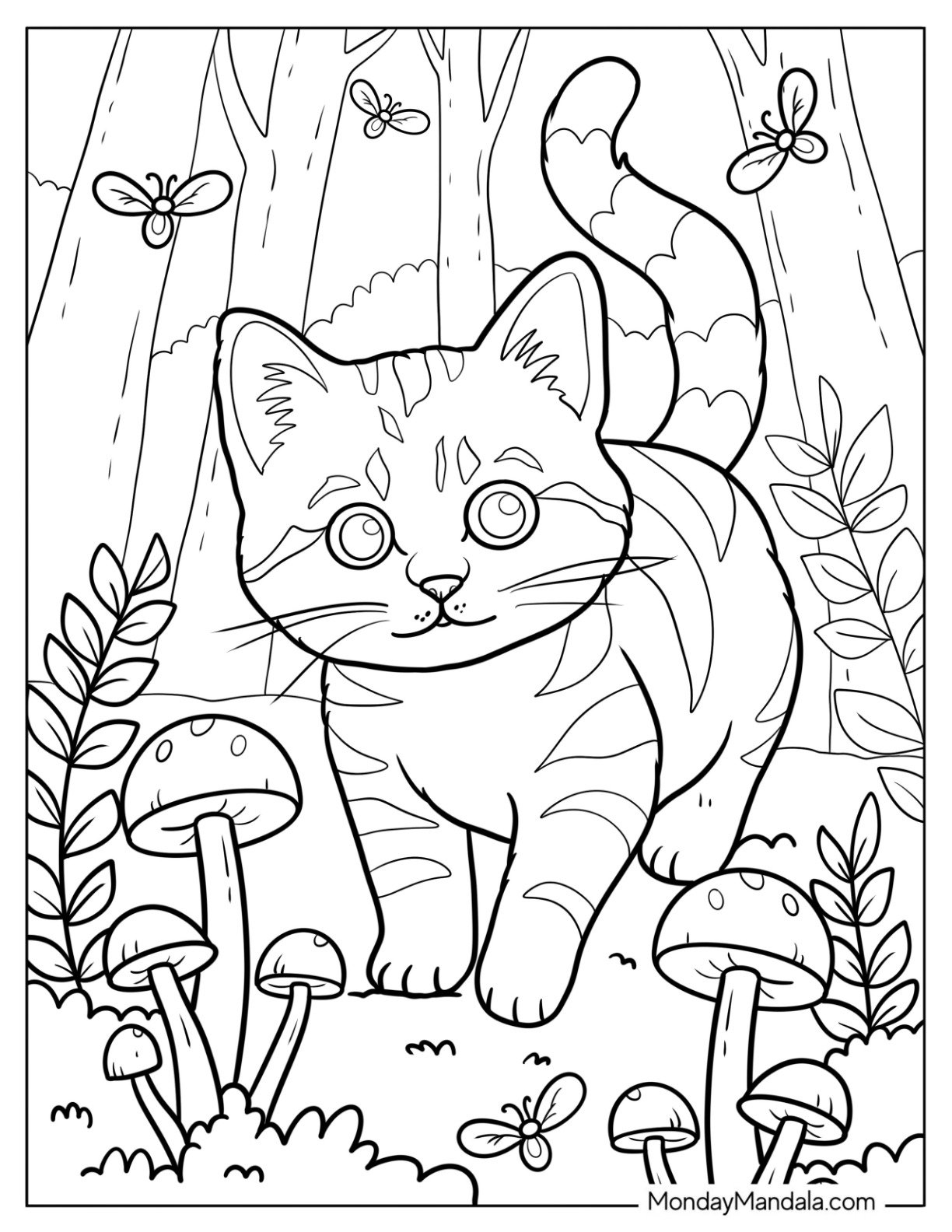 coloring pages of cats