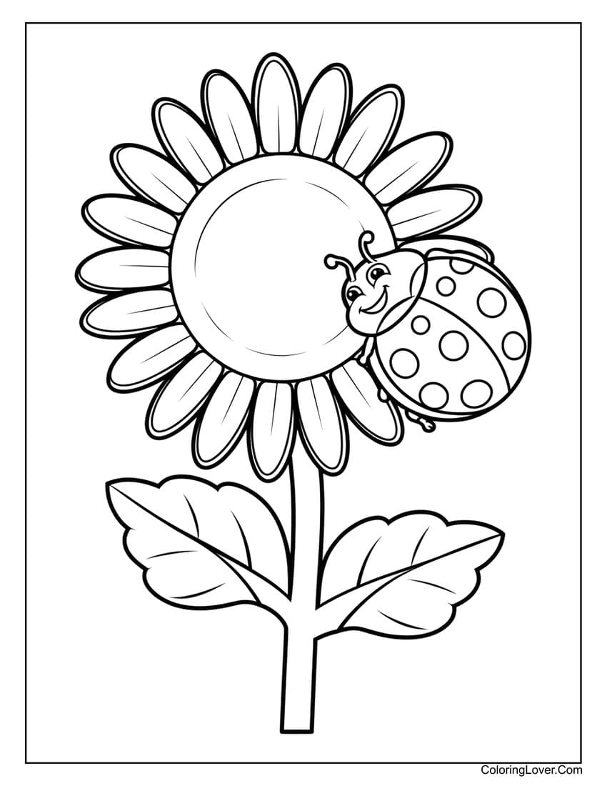 free flower coloring pages