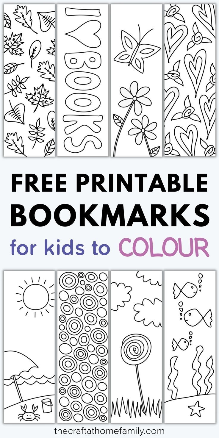 printable bookmarks free pdf