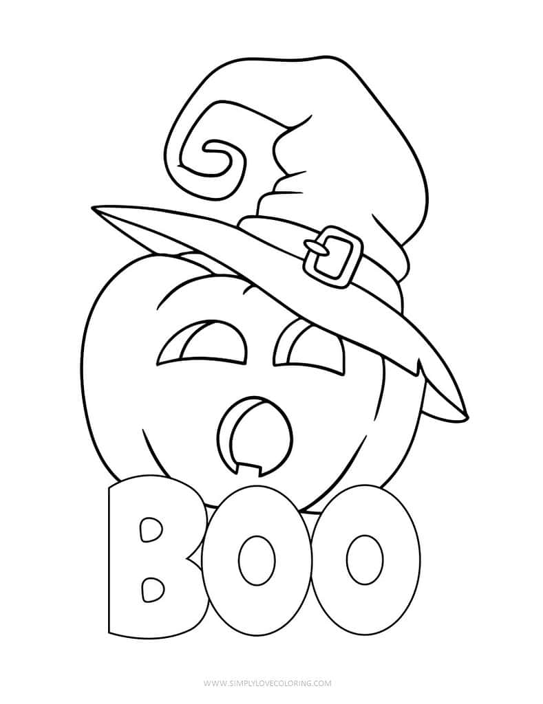 halloween color sheets free