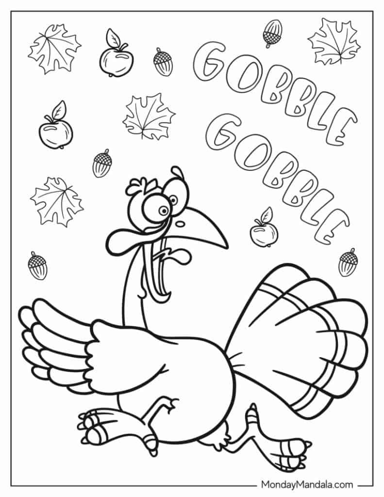 free printable thanksgiving coloring pictures