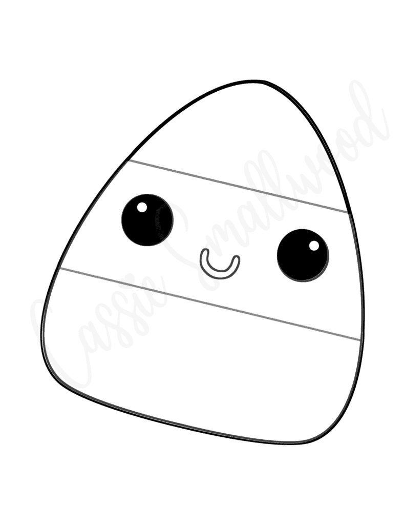 9 Cute Candy Corn Templates Black And White Color Cassie Smallwood