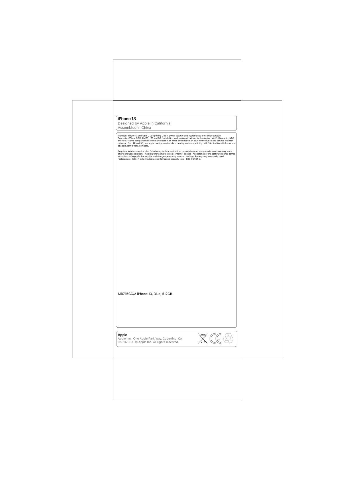 printable iphone box template