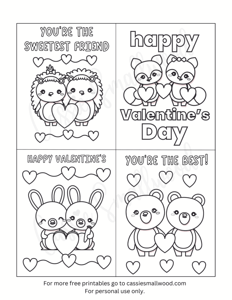 free printable valentines day cards