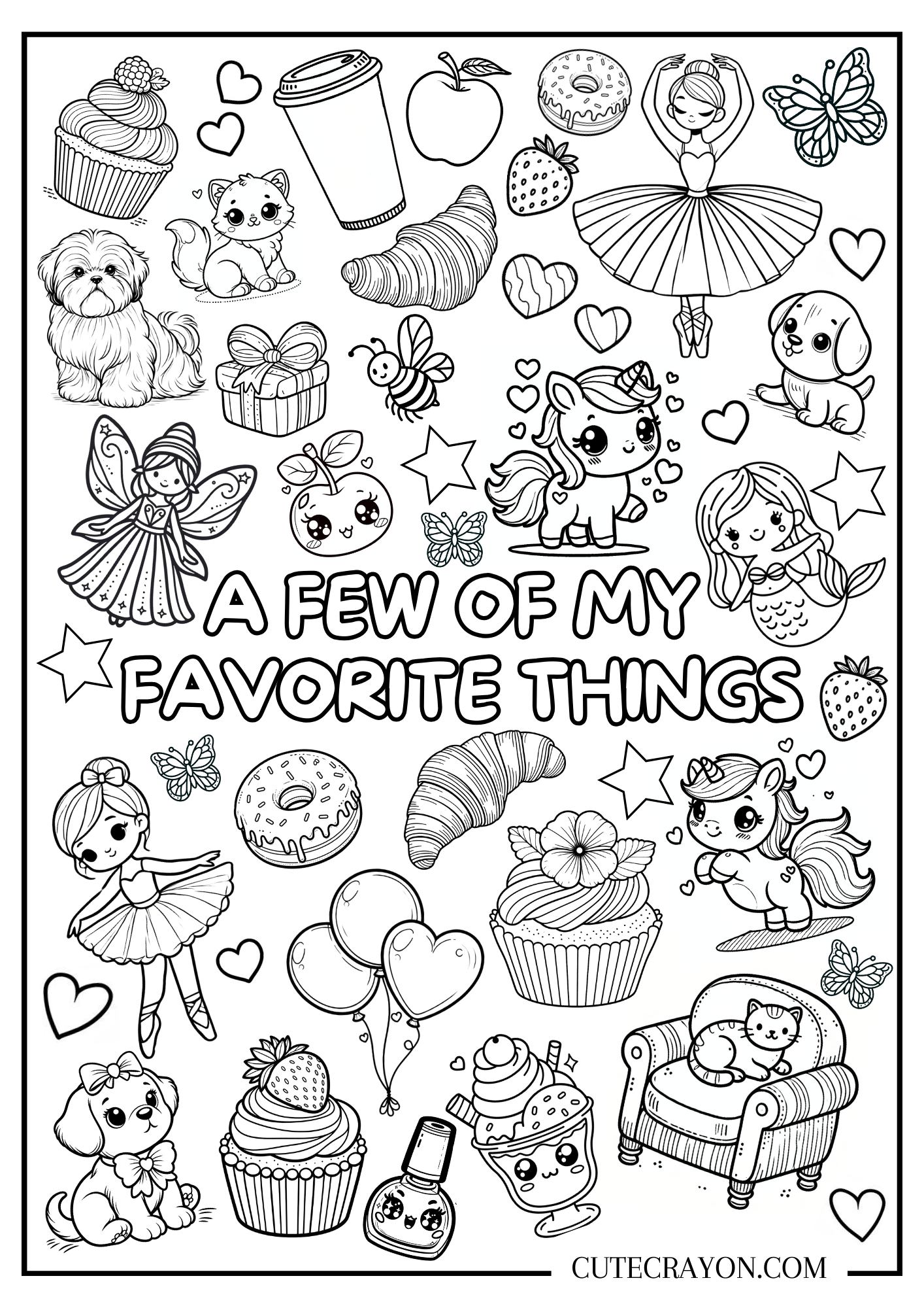cute stuff to color