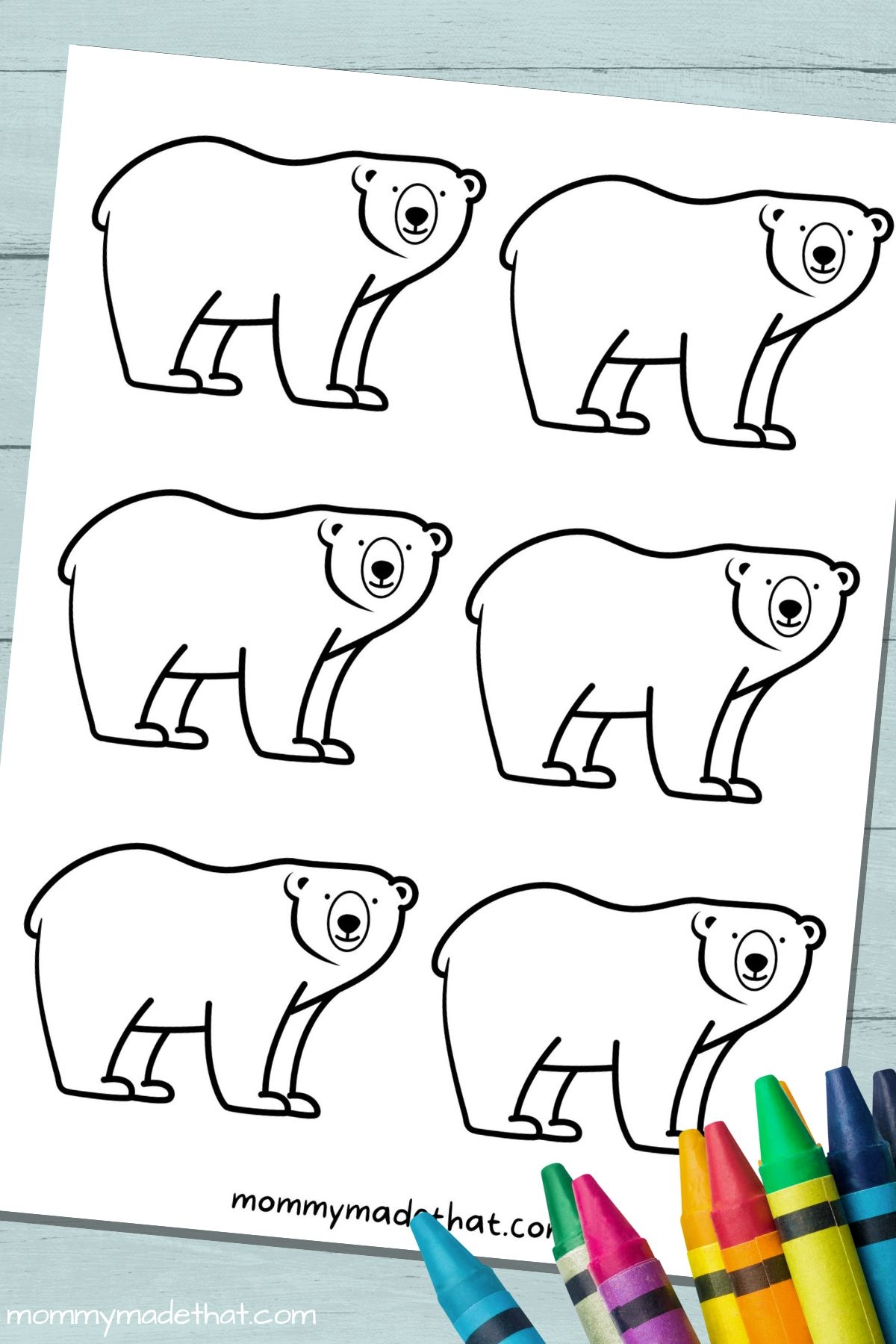 bear template printable