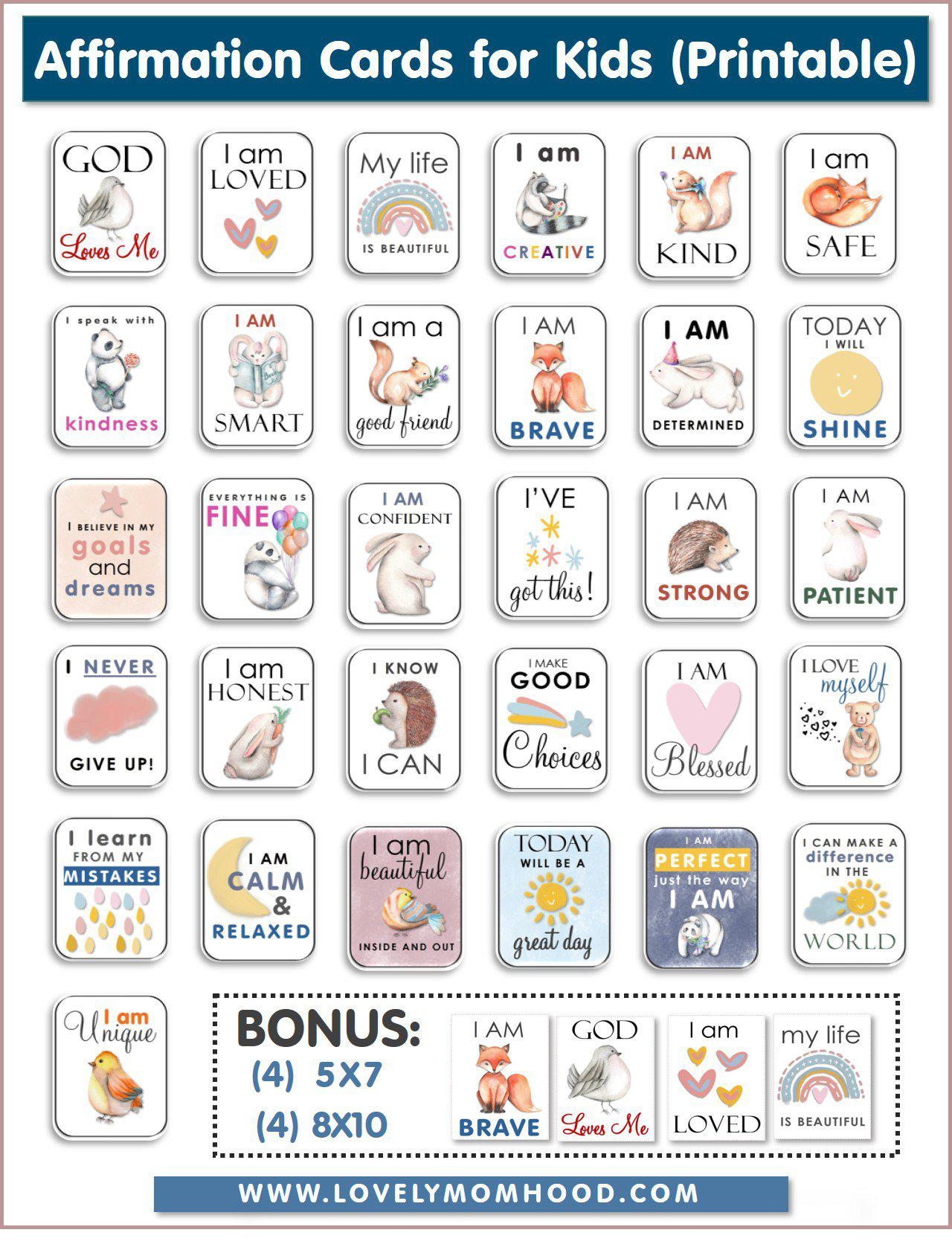 Affirmation Cards For Kids Powered By ThriveCart