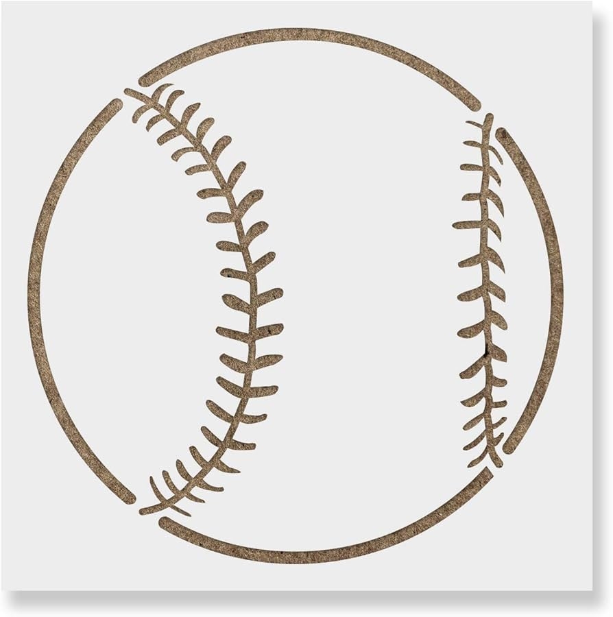 Amazon Baseball Stencil Baseball Stencil DIY Baseball Stencil Baseball Stencil Art Baseball Stencil Baseball
