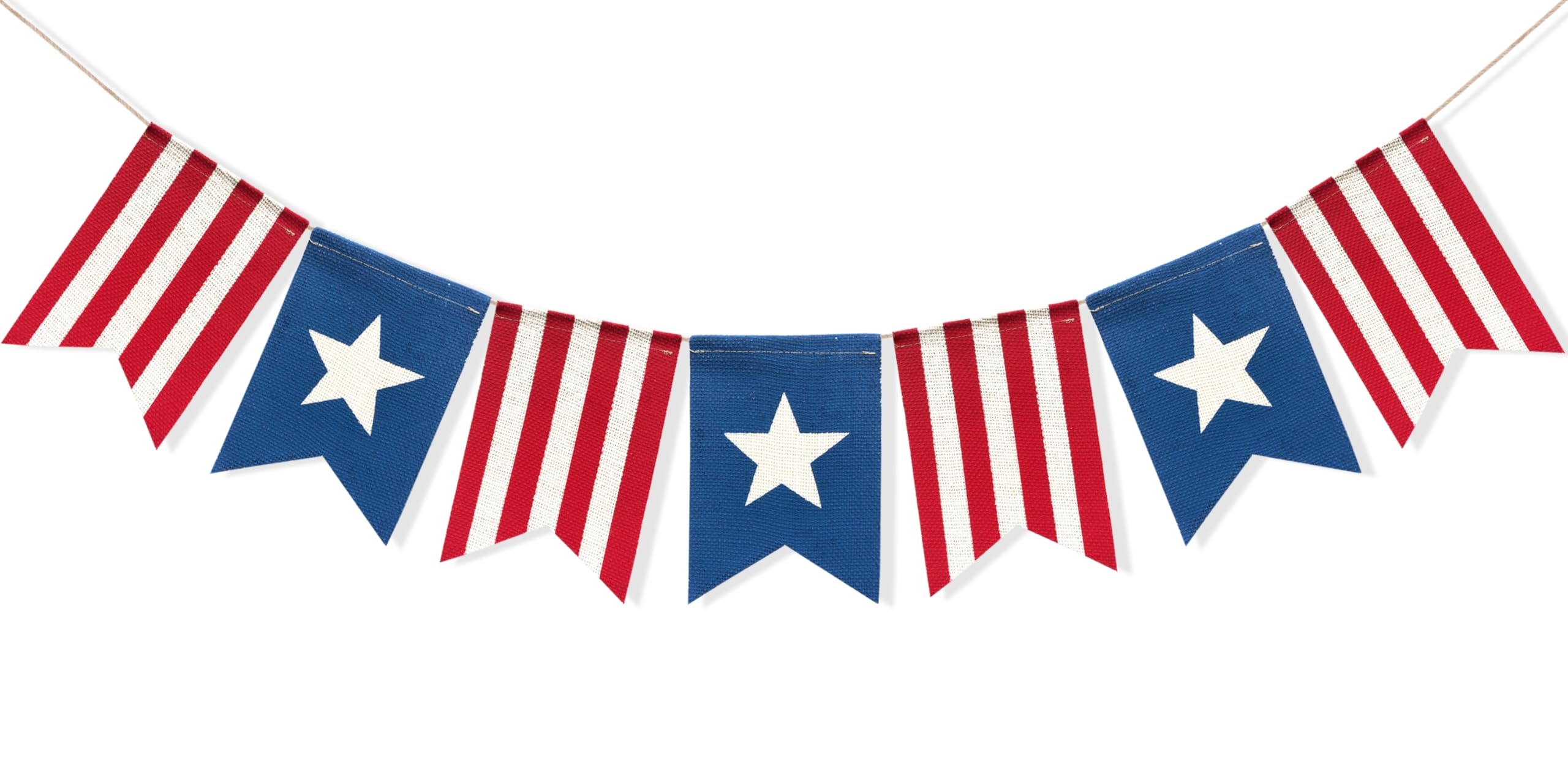 Amazon Uniwish American Flag Bunting Banner 4th Of July Decorations Patriotic Stars And Stripes American Independence Day Indoor Outdoor Hanging Sign Home Kitchen