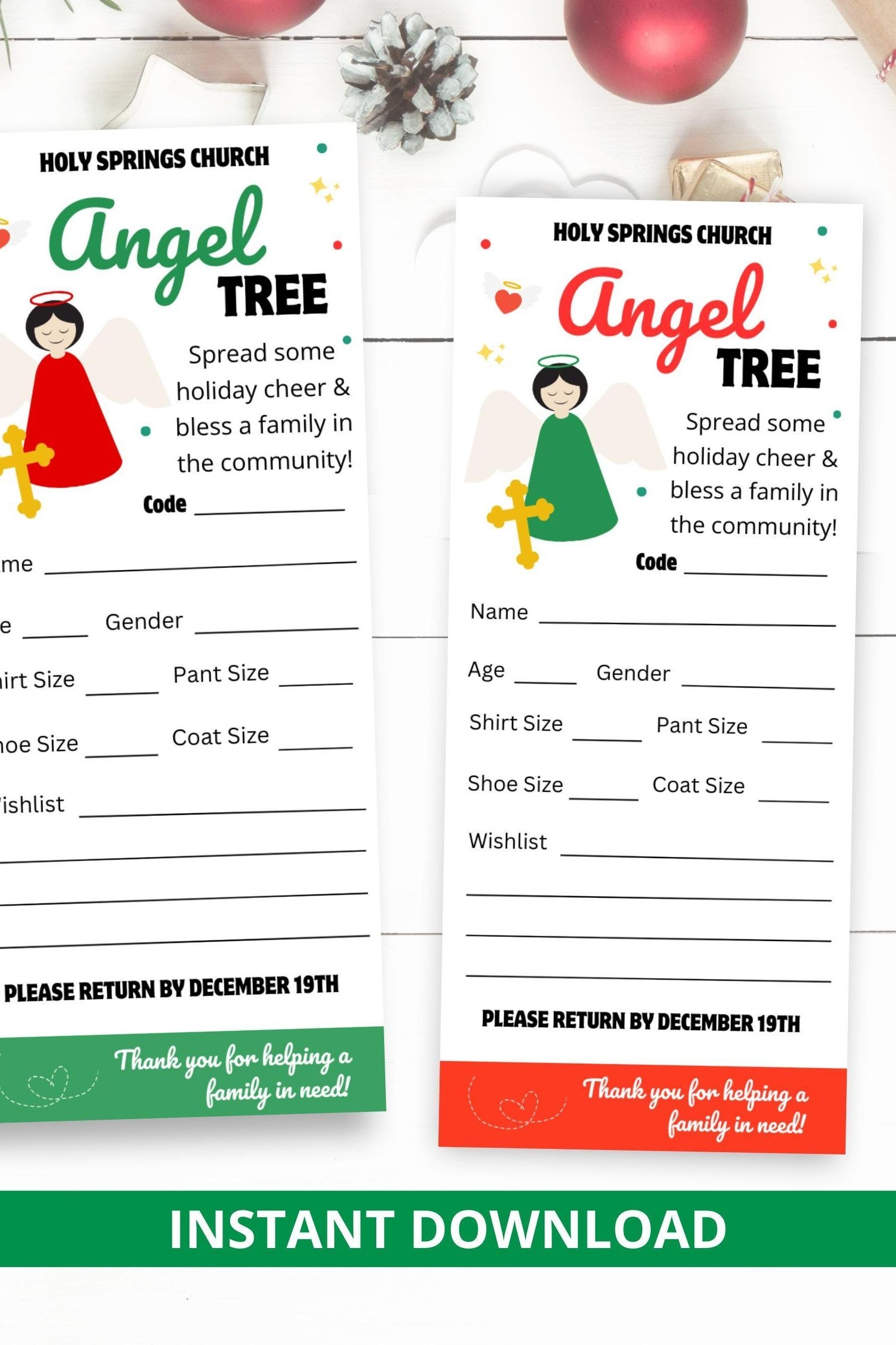 Angel Tree Tags Shop On Pinterest