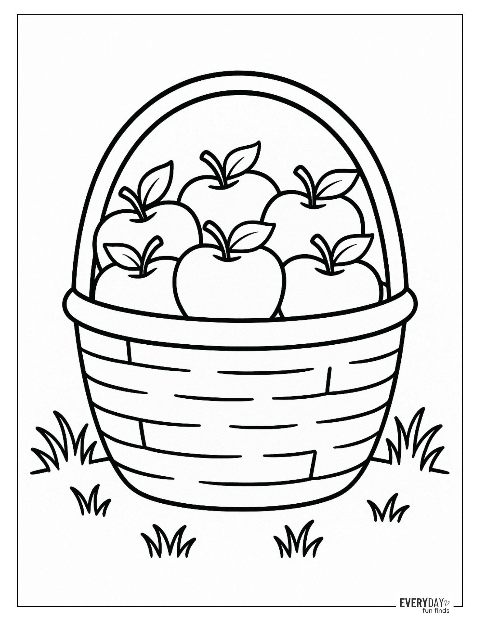 apple pictures to color
