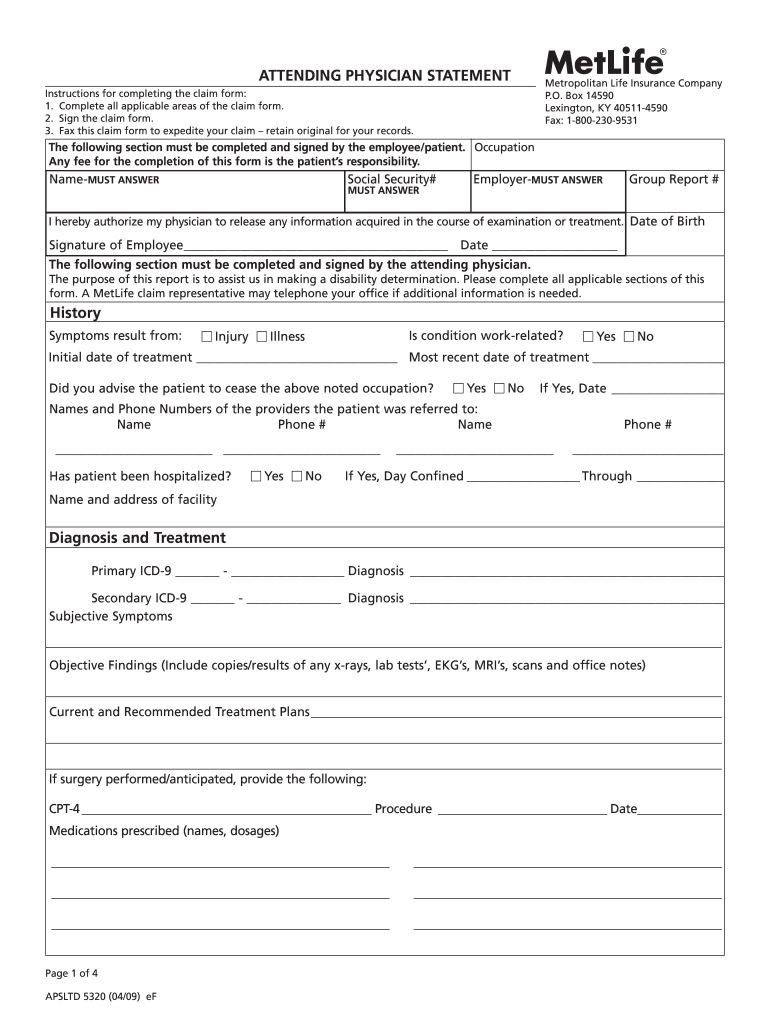 APSLTD 5320 Form Fill Online Printable Fillable Blank PdfFiller