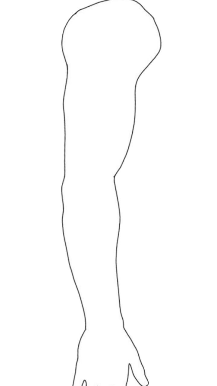 Arm Outline Template For Tattoo