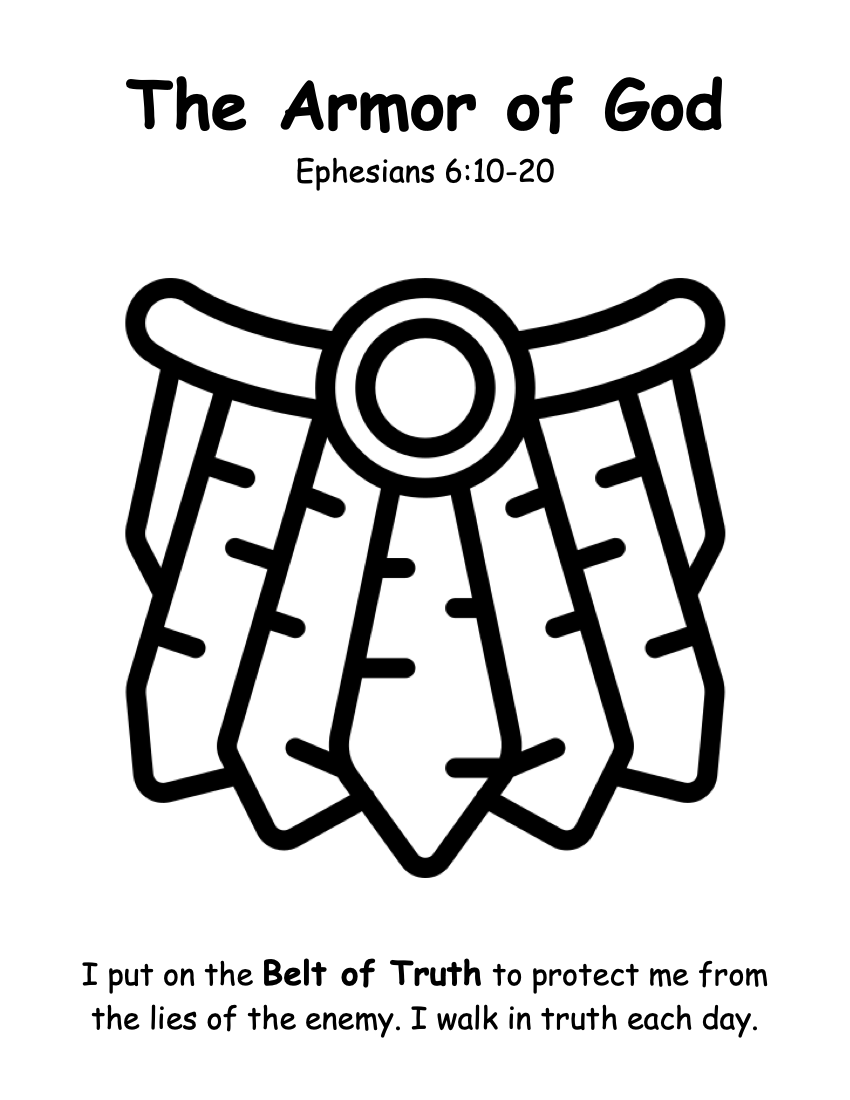 armor of god printable pdf