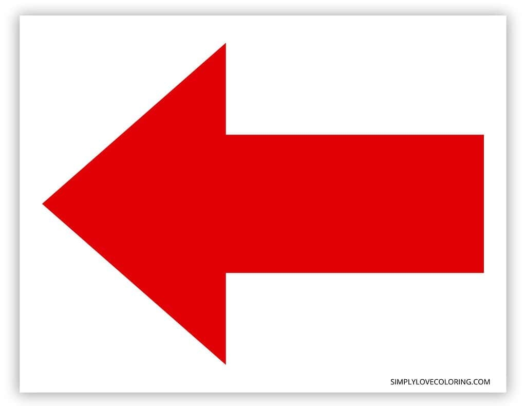 printable arrow template