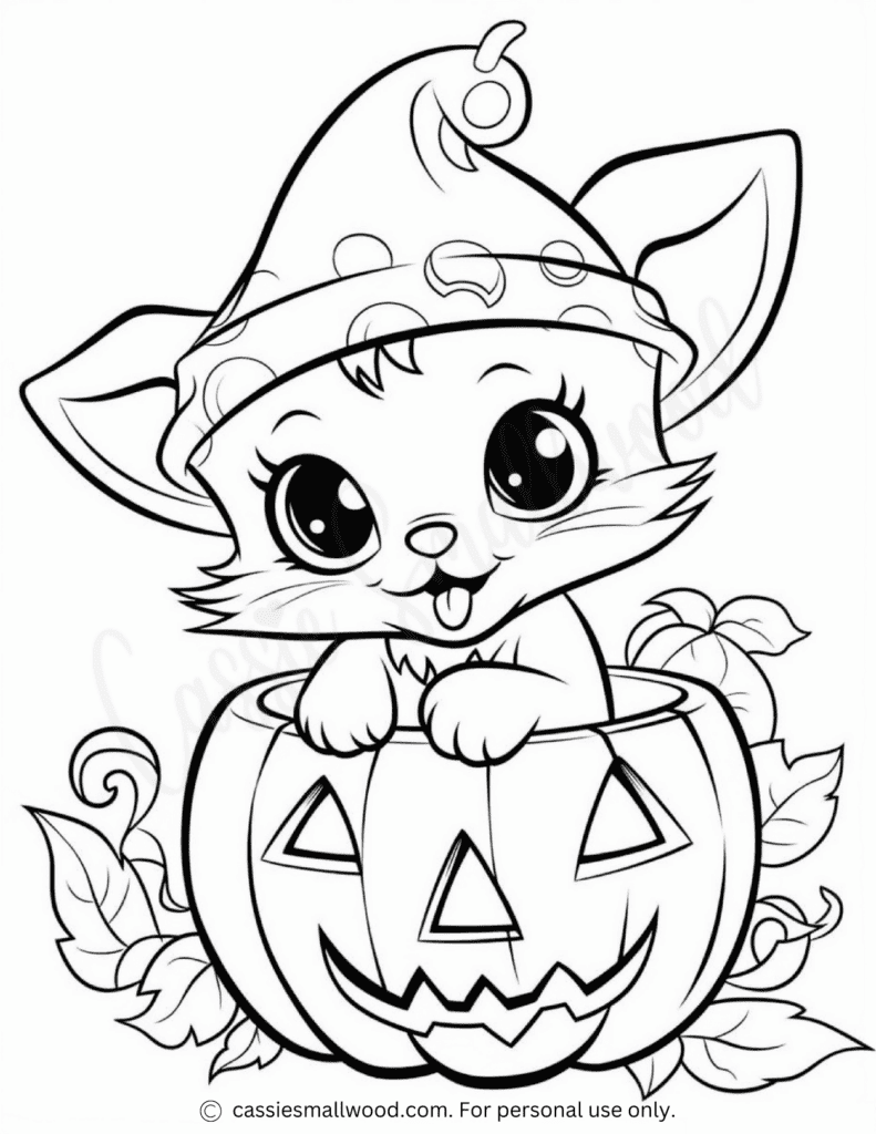 cute halloween coloring pages