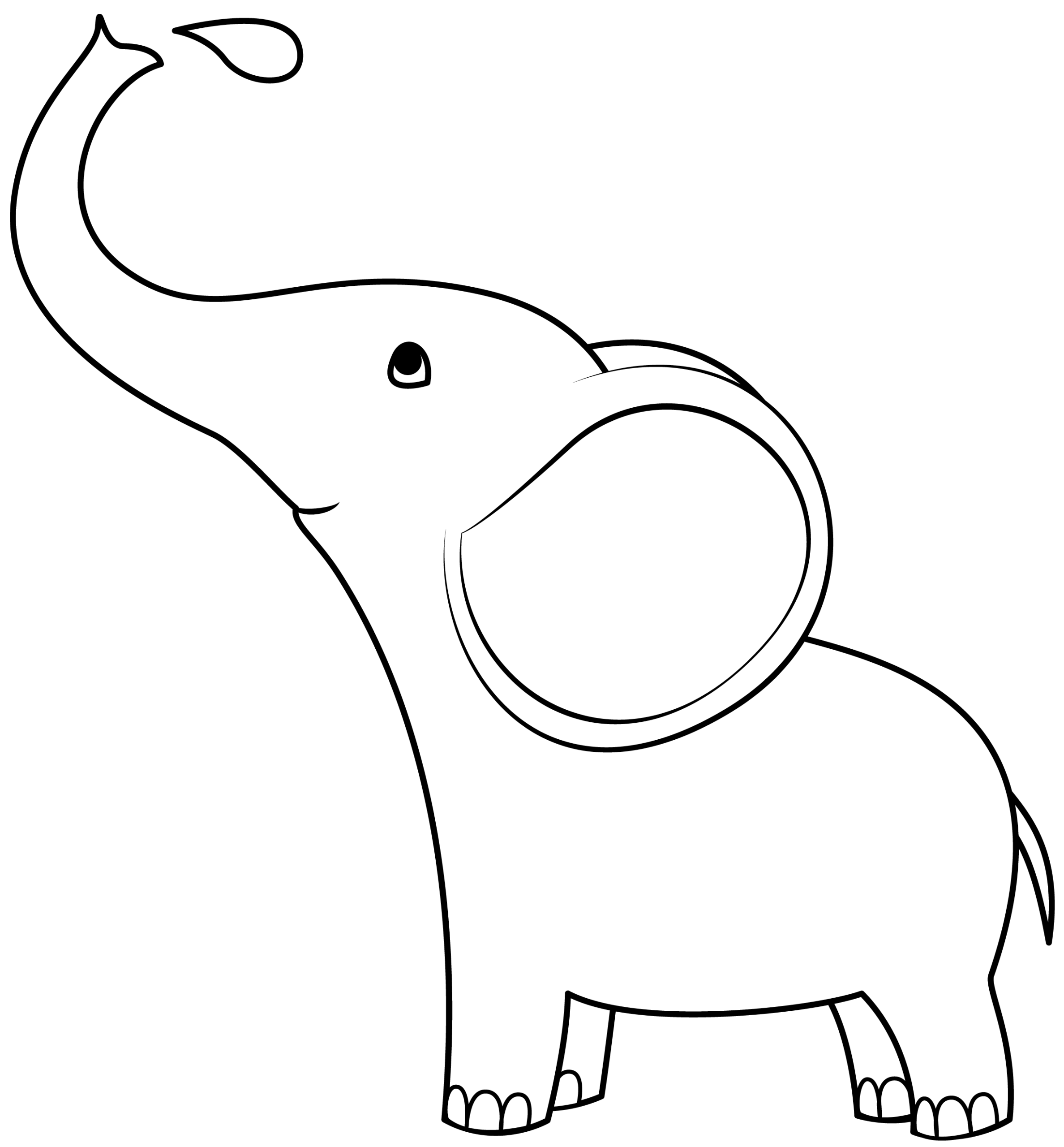 Baby Elephant Printable Template Free Printable Paper raft Templates