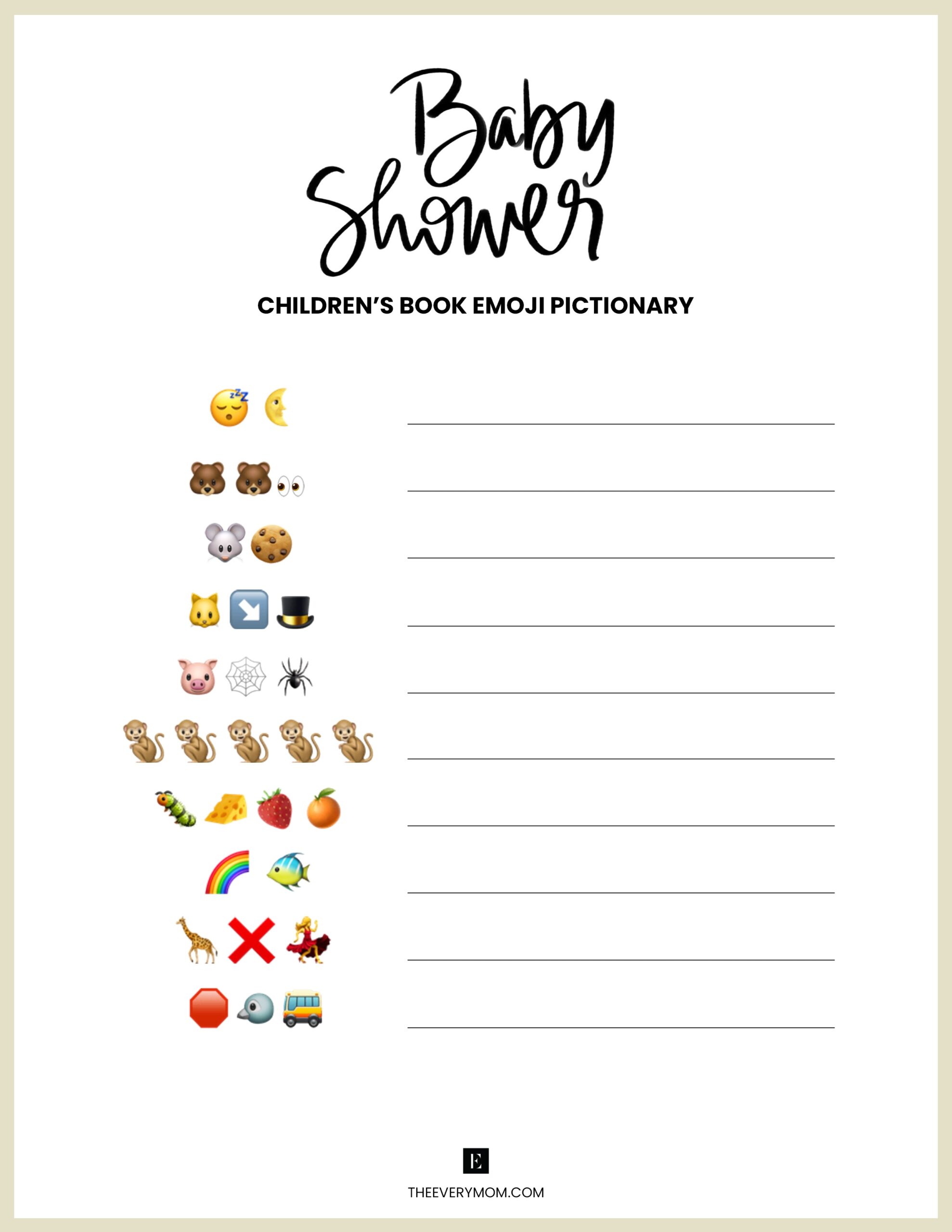 Baby Shower Games 20 Fun And Unique Baby Shower Activities