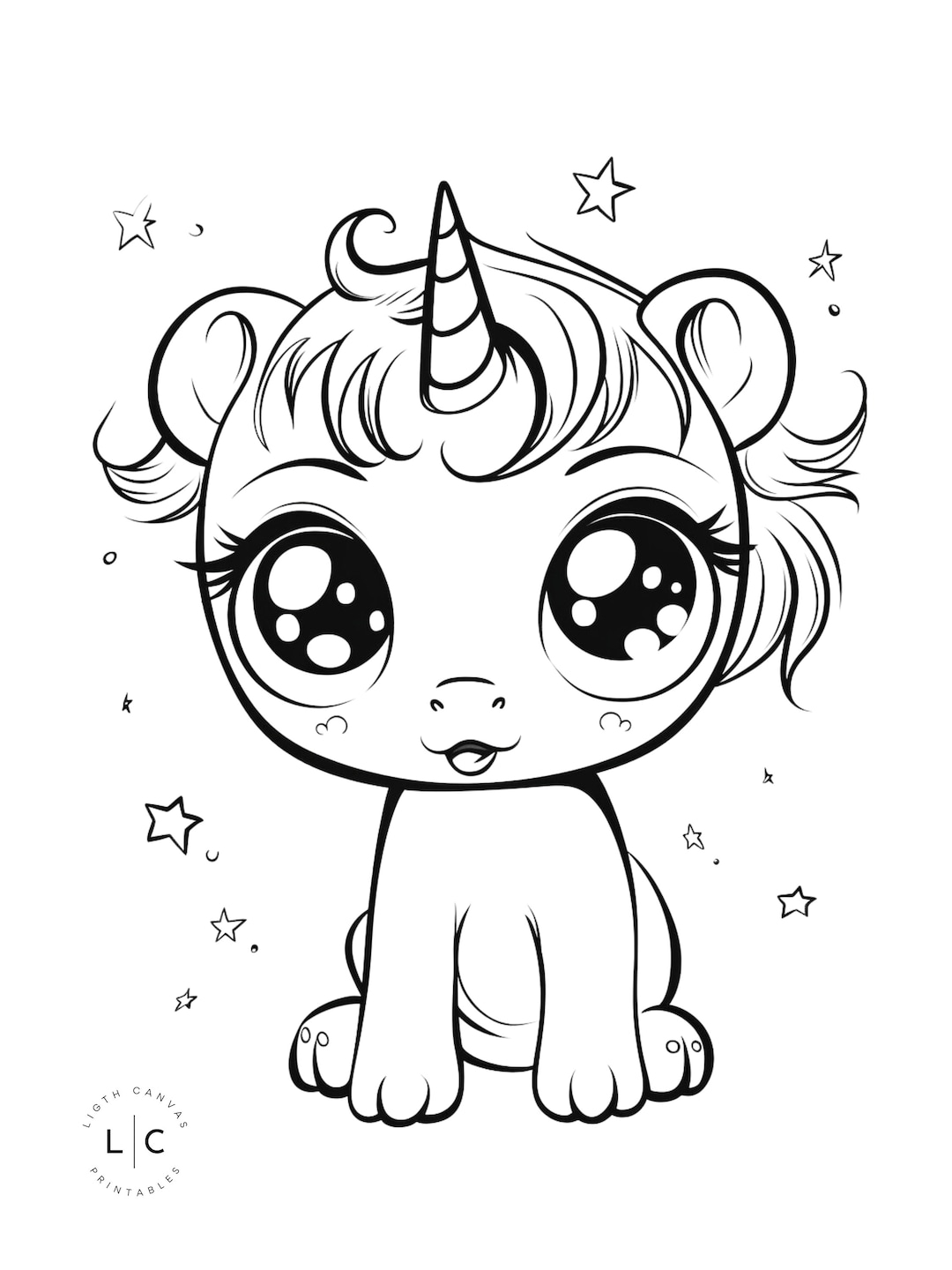 baby unicorn coloring pages
