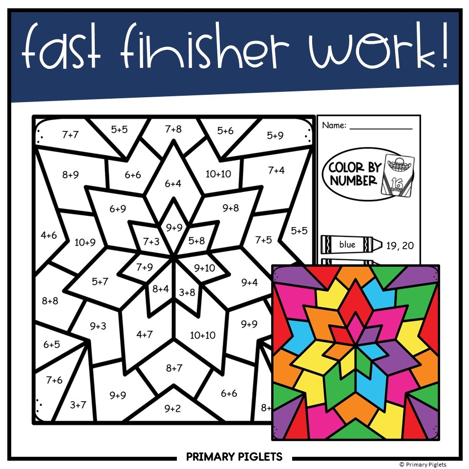 color code coloring pages