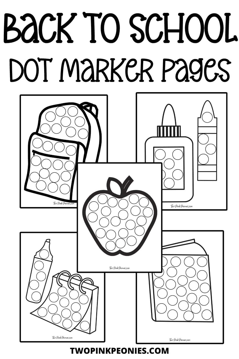 dot markers printables