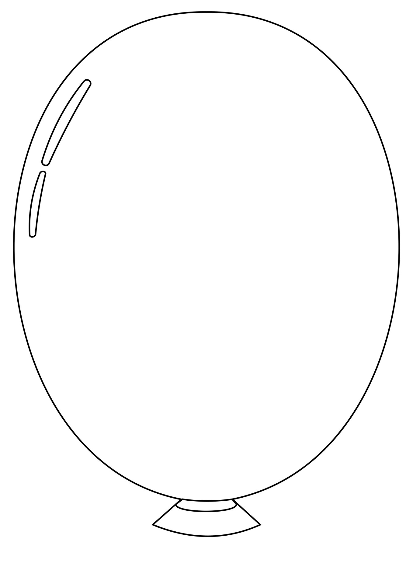 printable balloon template
